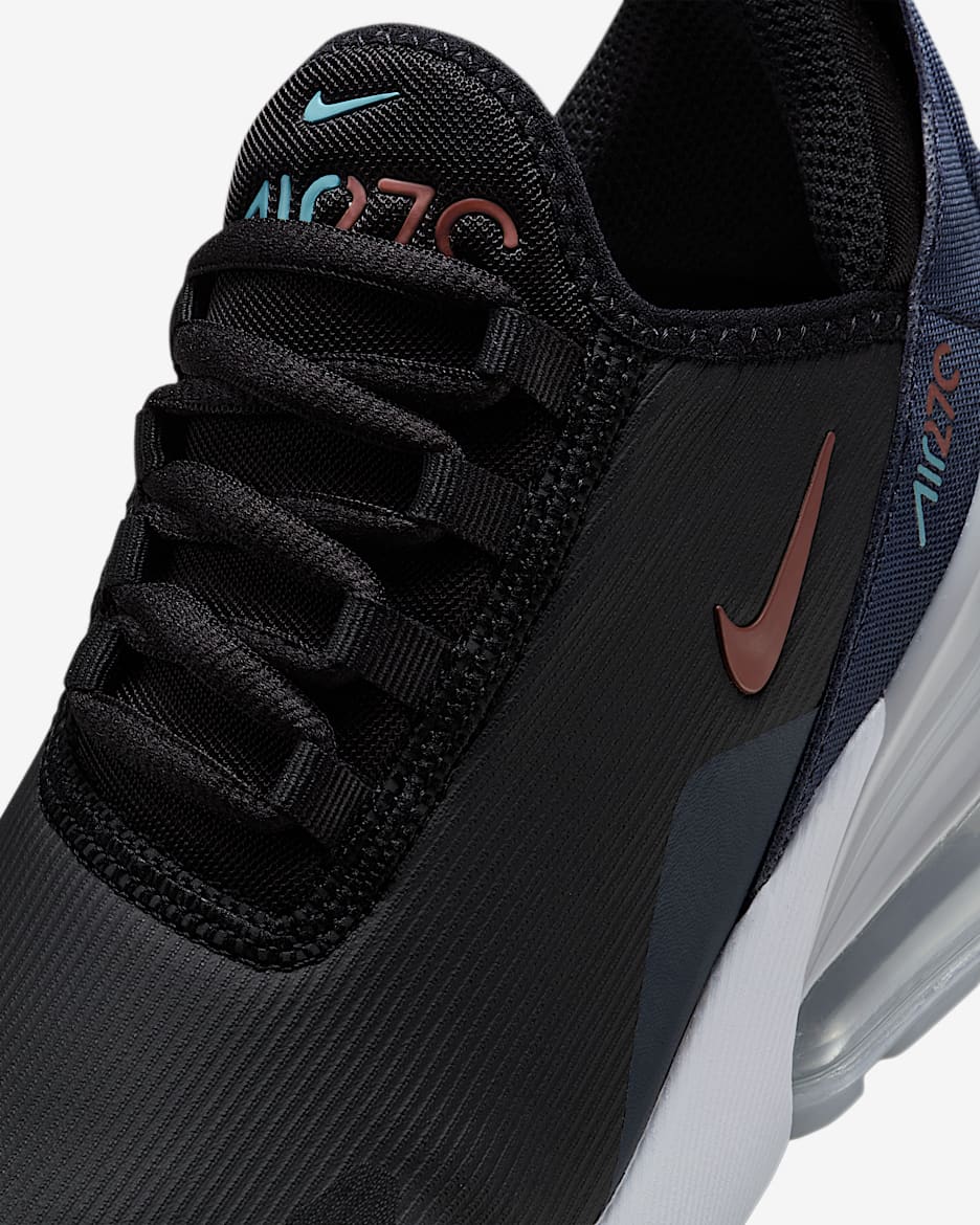 Nike Air Max 270 Big Kids Shoes in Black Size 5Y FV4070 001